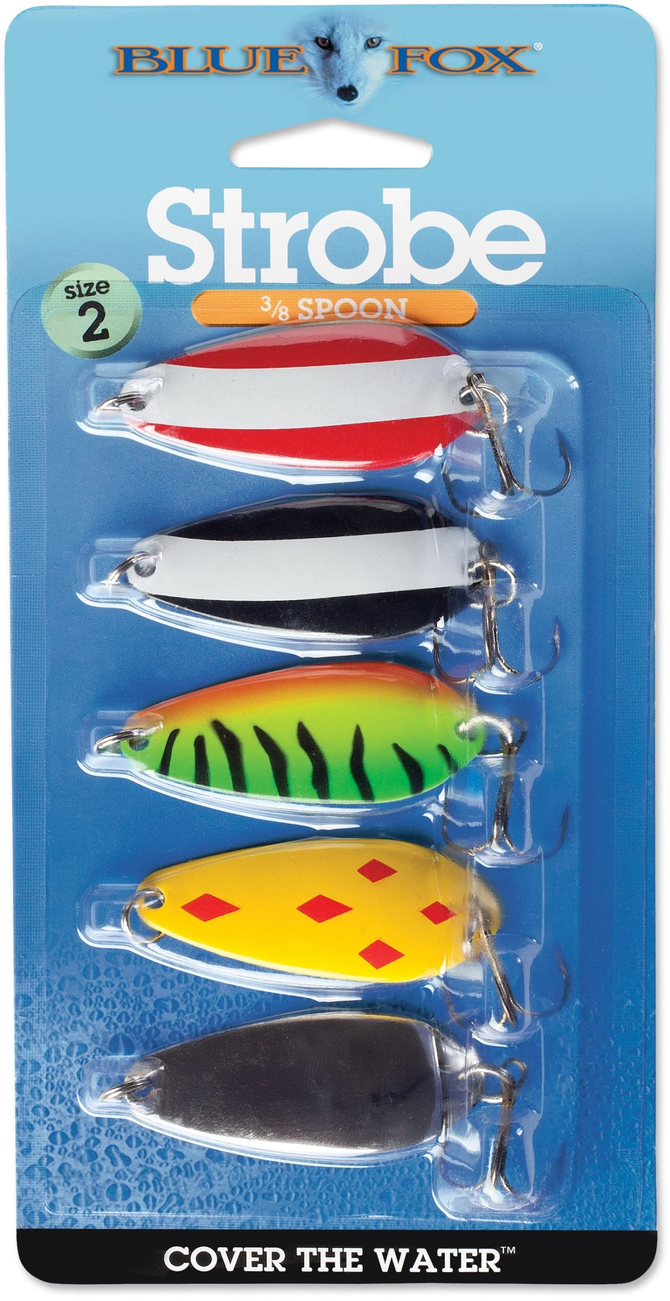 Blue Fox Classic Strobe Tear Drop Spoon Kit 3 Blue Fox Classic Strobe Tear Drop Spoon Kit