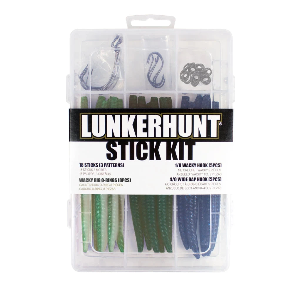 Lunkerhunt Assorted Wacky Rig 36-Piece Stickbait Kit 3 Lunkerhunt Assorted Wacky Rig 36-Piece Stickbait Kit