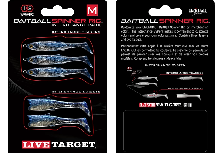 LIVETARGET BaitBall SR Interchange Pack Umbrella Rig Parts 3 LIVETARGET BaitBall SR Interchange Pack Umbrella Rig Parts