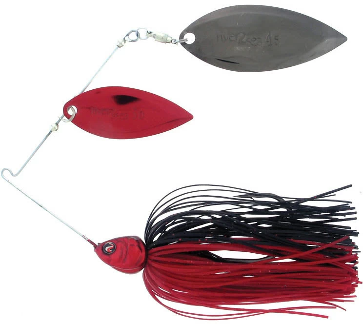 River2Sea Ish Monroe Bling Double Willow Spinnerbait 3/8 Oz. 5 River2Sea Ish Monroe Bling Double Willow Spinnerbait 3/8 Oz. - Image 3