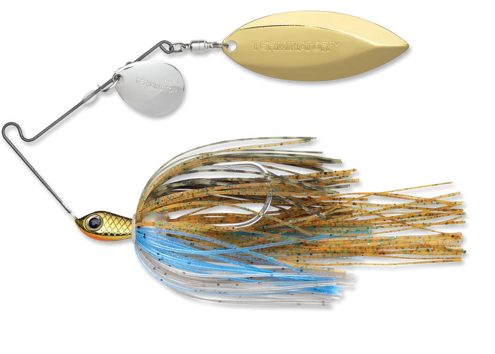 Terminator Stainless Pulse Skirt Spinnerbait Colorado Willow 1/2 Oz. 5 Terminator Stainless Pulse Skirt Spinnerbait Colorado Willow 1/2 Oz. - Image 3