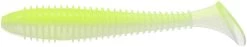 Keitech Fat Swing Impact 2.8 Inch Soft Paddle Tail Swimbait 30 Keitech Fat Swing Impact 2.8 Inch Soft Paddle Tail Swimbait -Danshui Fishing Shop FS.487 chartreuse white