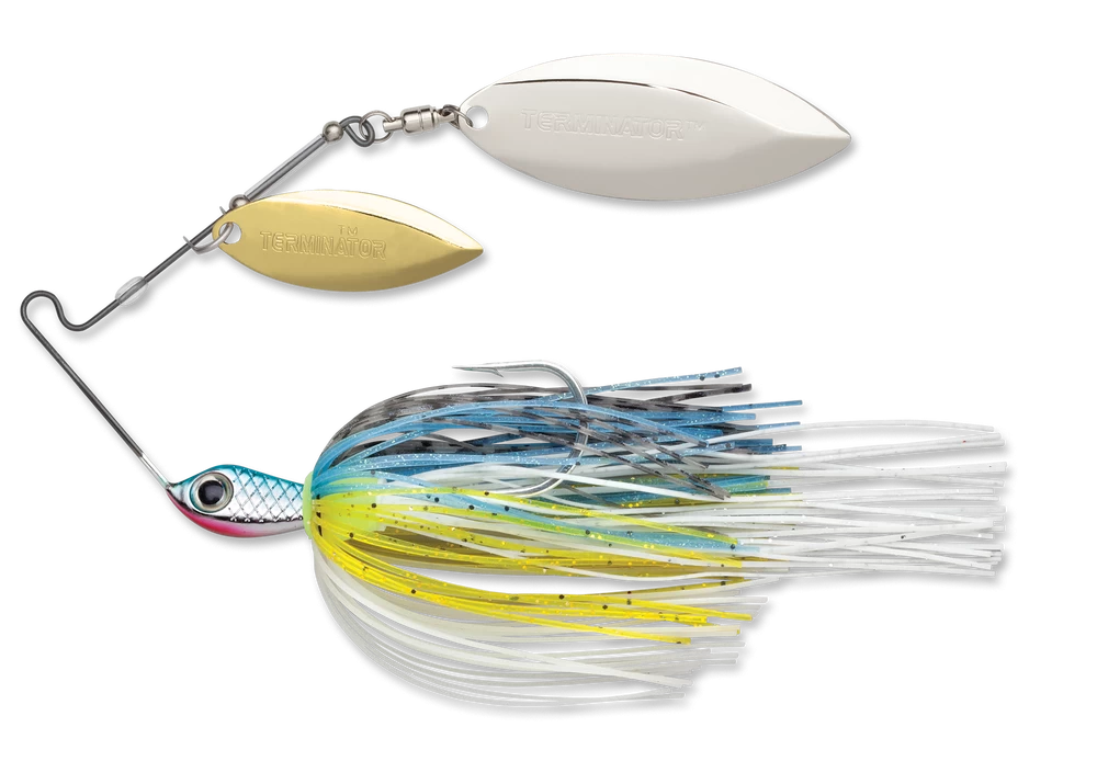 Terminator Stainless Pulse Skirt Spinnerbait Double Willow 1/2 Oz. 4 Terminator Stainless Pulse Skirt Spinnerbait Double Willow 1/2 Oz. - Image 2