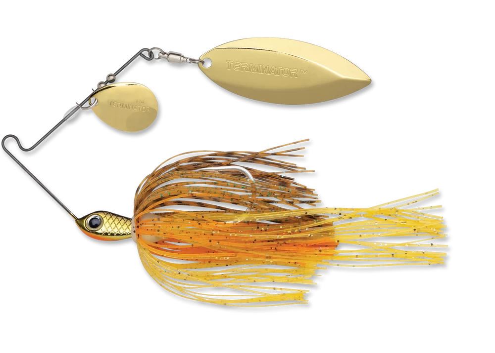 Terminator Stainless Pulse Skirt Spinnerbait Colorado Willow 1/2 Oz. 6 Terminator Stainless Pulse Skirt Spinnerbait Colorado Willow 1/2 Oz. - Image 4