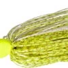 Z-Man Original ChatterBait Elite 3/8 Oz. -Danshui Fishing Shop chartreuse white